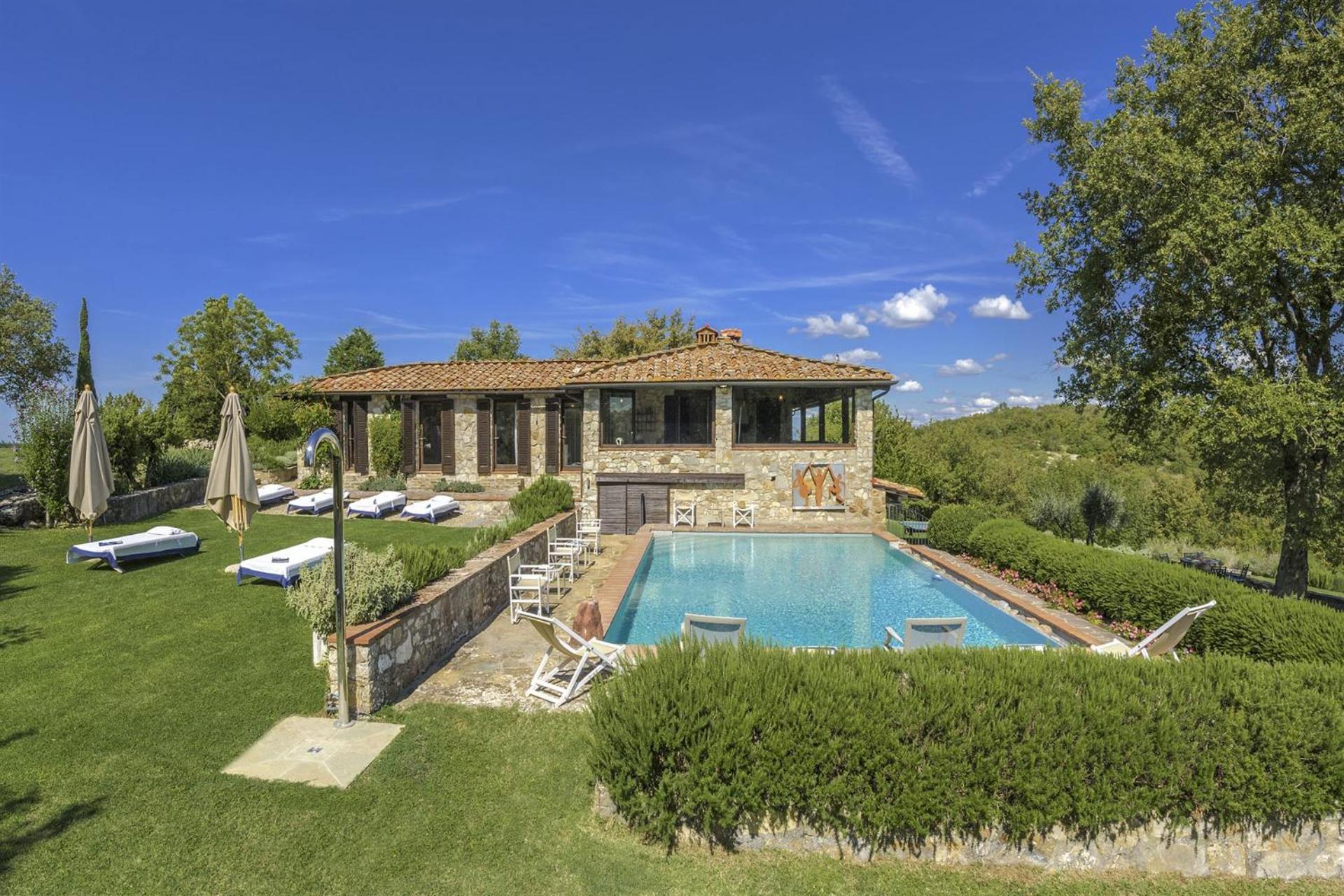 Villa Casale Cipressi Castellina in Chianti Exterior foto