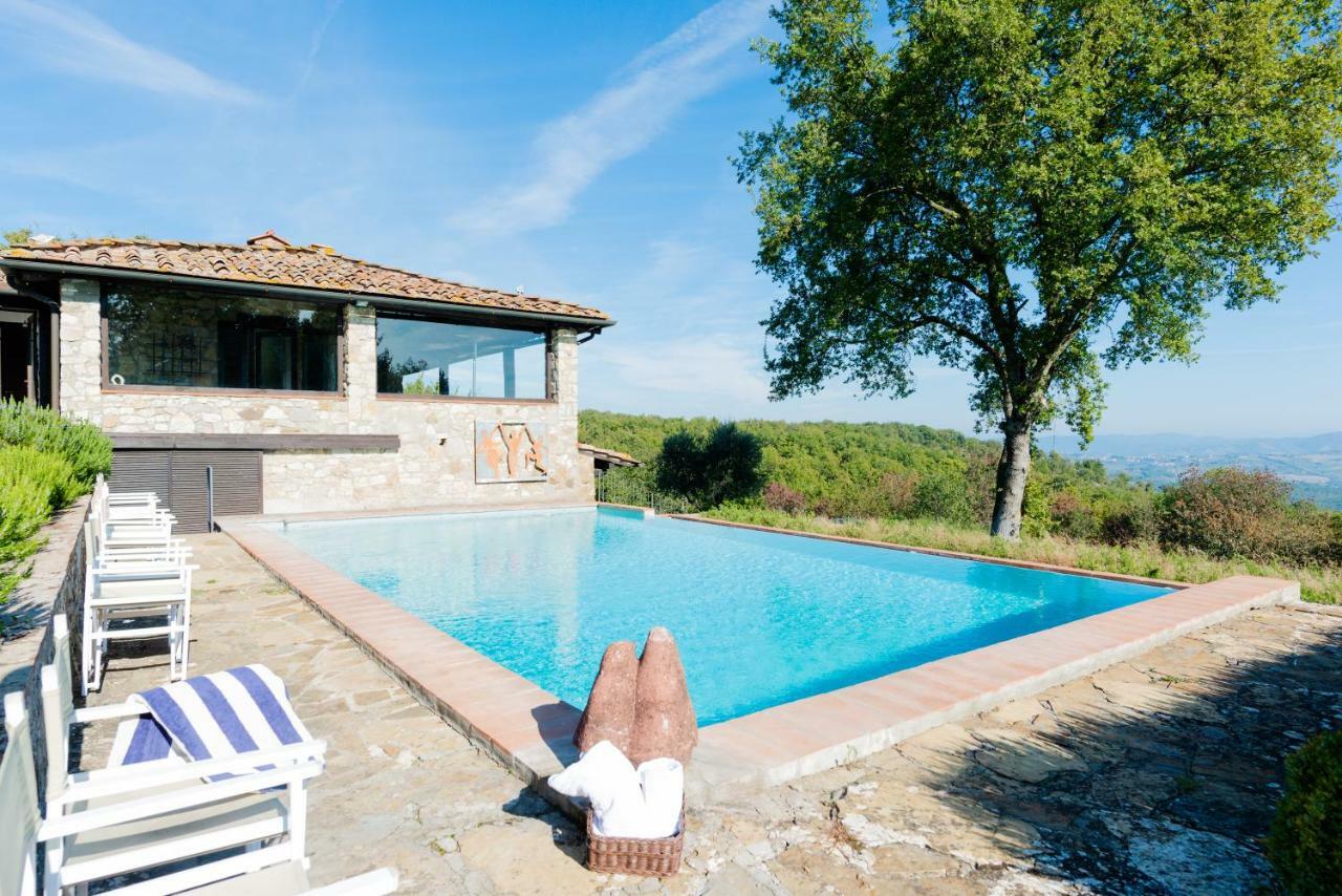 Villa Casale Cipressi Castellina in Chianti Exterior foto